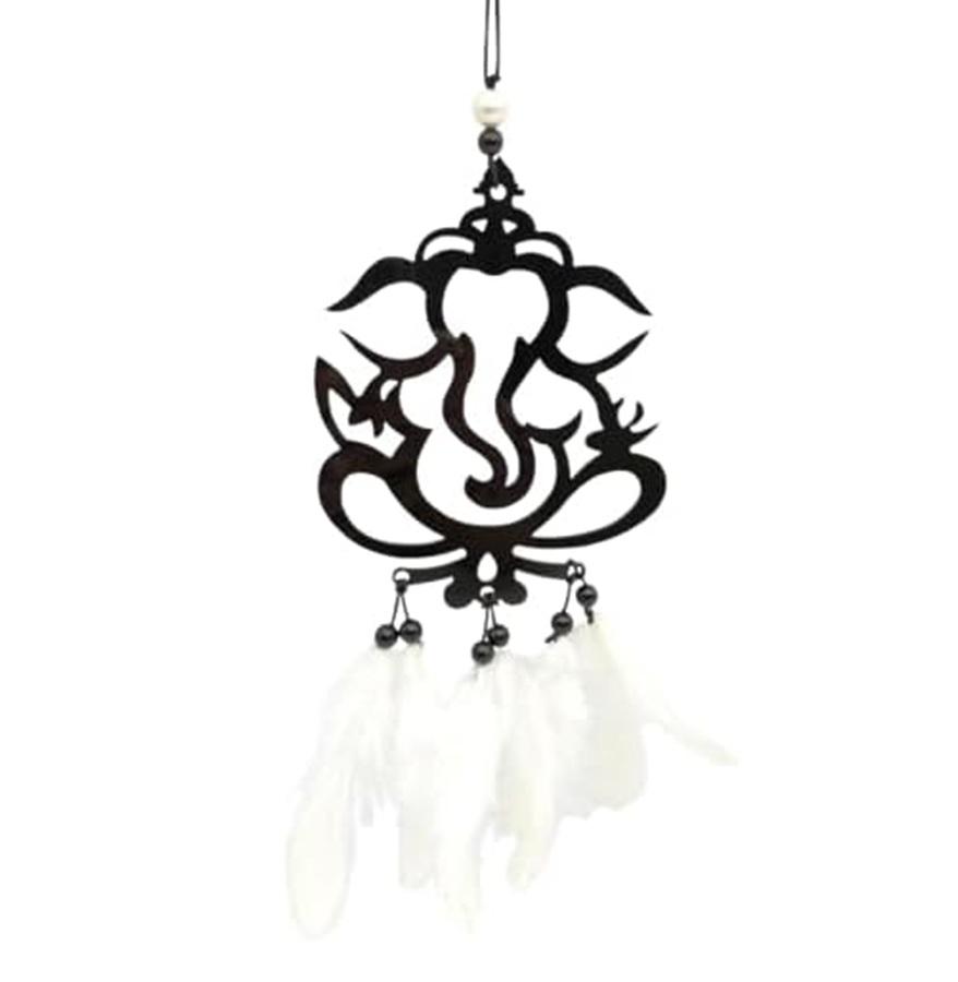 

TreegoArt TregoArt Handmade Load Ganesha Ji Car Hanging Dream Catcher for Car Home Decor and Wall Hanging - Pack of 1 чёрный