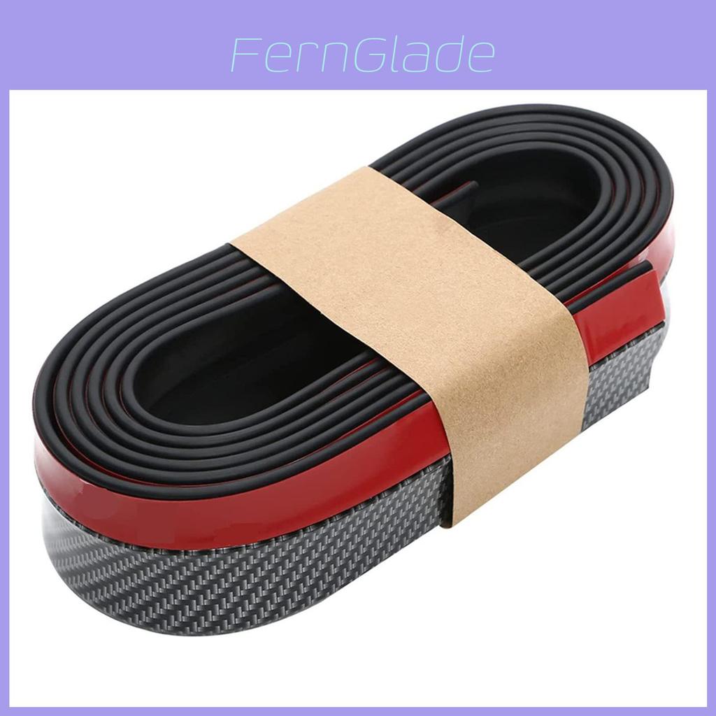 Universal Car Front Lip Bumper Guard In Carbon Fiber Premium Auto Accessory