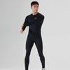 Li Ning Fitness Sets Men's Crew Neck Thickened And Fleece Lined LNBJ029-1+LNBJ027-1