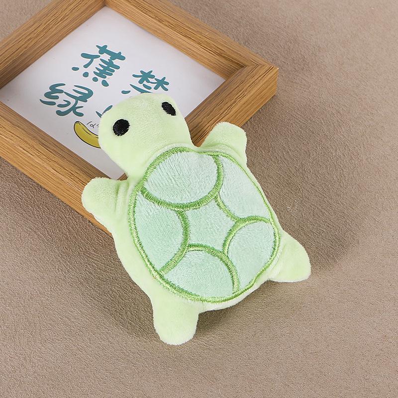 Cute Turtle Charm Squeaky Plush Toy & Earphone Pouch