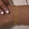 Vnox Fashion Layered Stacking Snake Chain Bracelets Stainless Steel Charm Hand Jewelry Trendy Bracelets For Women Gifts To Mom