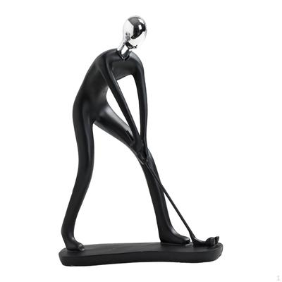 Golfer Figurine Sculpture, Decorative Figure, Resin Statue, Home Accessory, Art Object with Modern