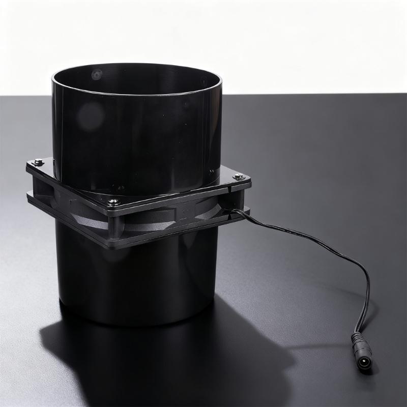 12CM 12V Changeable Exhaust Fan Kit With 2 Air Ducts Hydraulic Bearing For Smog Removal In Workshops Pet Houses