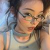 Retro Small Oval Blue-Green Gradient Glasses for Women - Compatible with Myopic Lenses