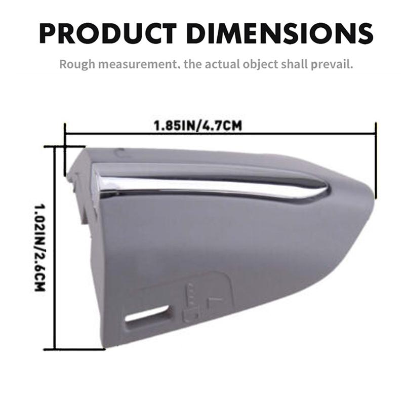 For Ford Fusion 2013 -  Left Drive Door Handle Key Flap Cover Chrome Replacement