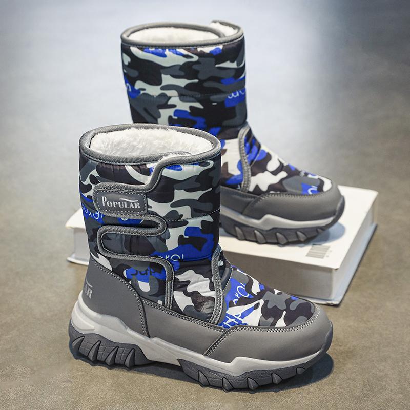 Podzim a zima 2024 Chlapecké/dívčí venkovní teplé dětské sněhule Velká velikost 31-40