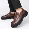 Comfort Round Toe Shoes Men's Trends Leather Loafers Shoes  Men's Formal Party Business Negotiation Social Office Shoes
