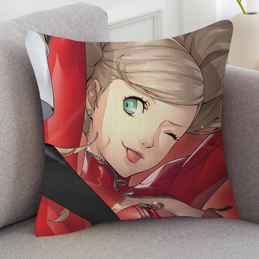 GAME Persona Soft Comfortable Pillow Case Cartoon For Sofa Living Cat Room Home Office Retro Decor Protective Cover