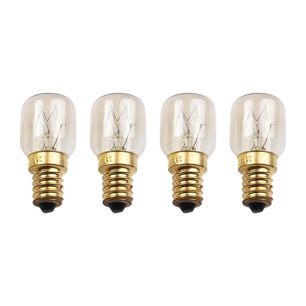4PCS E14 Salt Lamp Globe Bulb 25W Light Bulbs 240V Refrigerator Oven Replacement Vintage Incandescent Bulbs