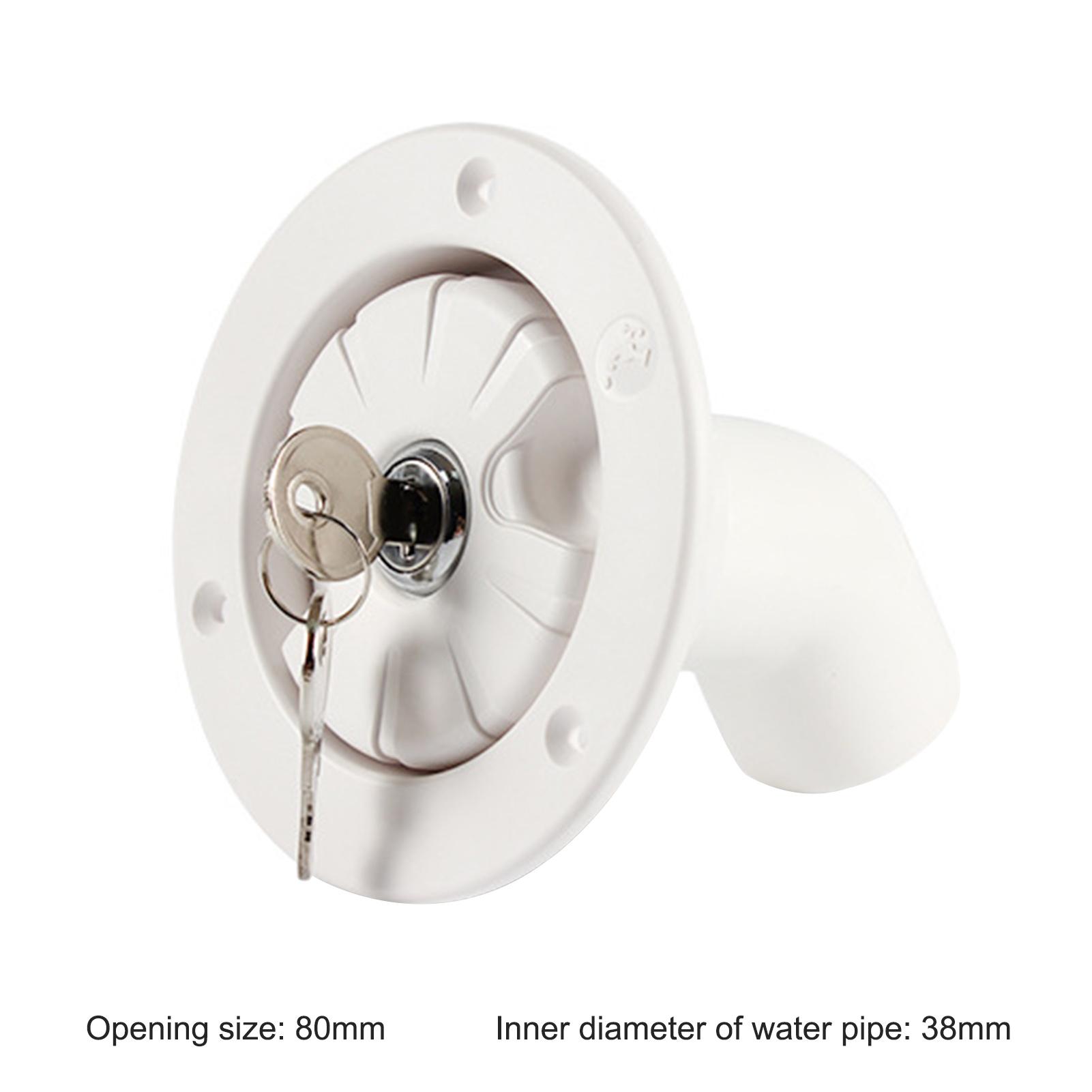 

Запираемая крышка гравитационного водозаборника с замком, запираемый фильтр люка для лодки-дома, кемпера, прицепа-каравана