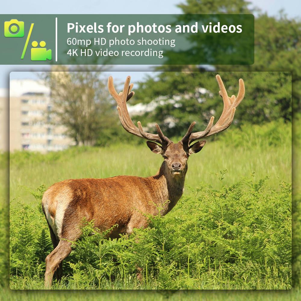 New 4G 4K 60MP Infrared Wildlife Camera with Night Vision - Model PR802LTE