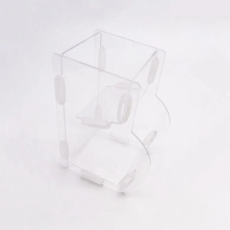 Automatic Acrylic Hamster Small Pets Food Feeding Bowl Plastic Rat Pet Dispenser Feeder Cage Food Bottle Pet Products Large