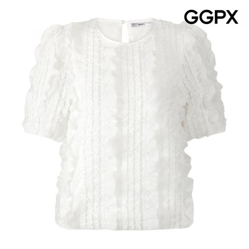 Ggpx New York Women Lovely Frill Blouse Gq5sh038f creamy/F