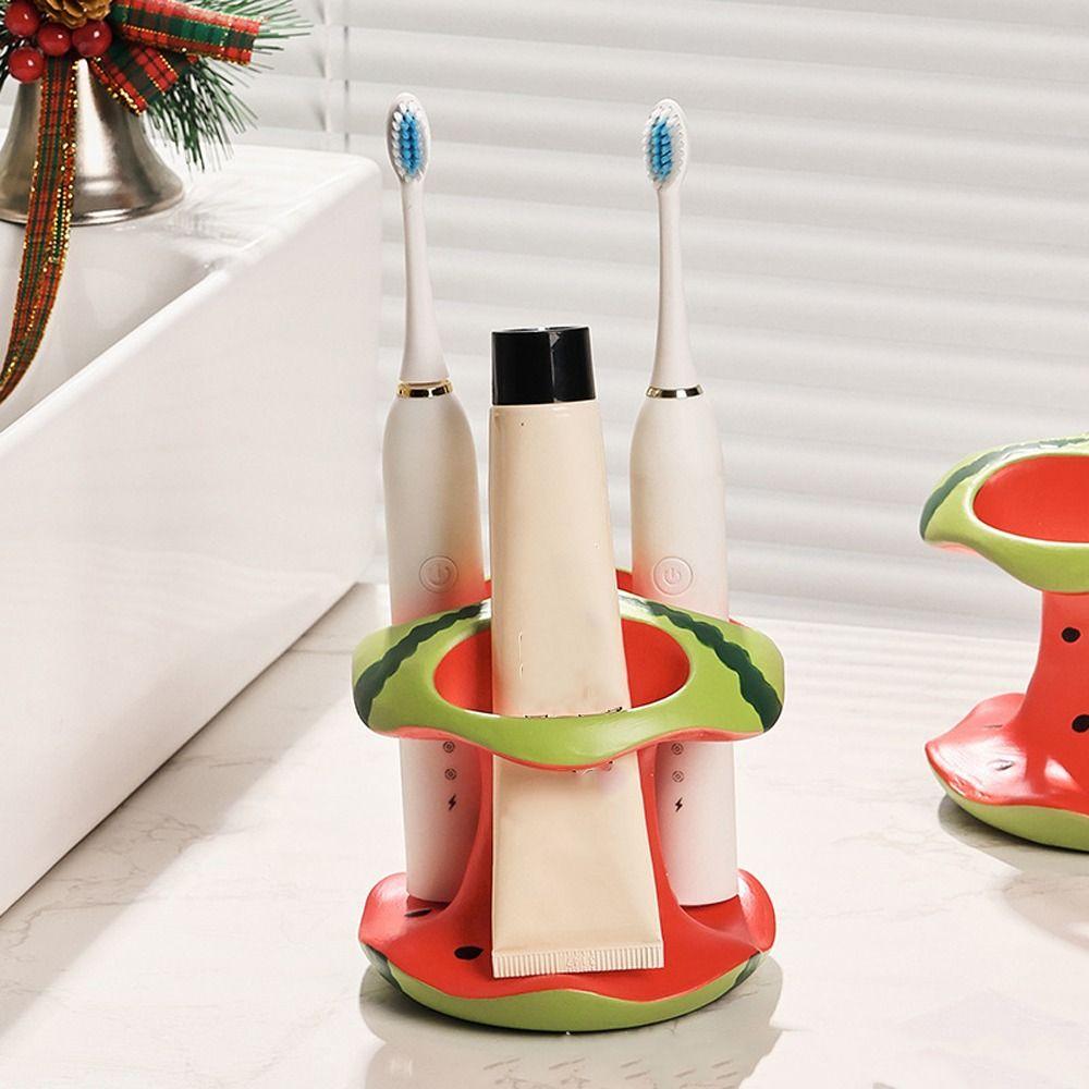 3 Holes Watermelon Toothbrush Holder Waterproof Electric Toothbrush Holder  Bathroom Sink