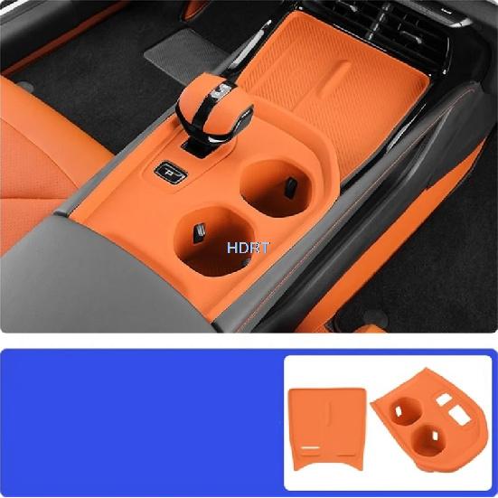 For Changan UNI-V UNIV 3th 2025 + Car Styling Center Console Gear Shift Storage Box Water Cup Holder Cover Wireless Charging Pad