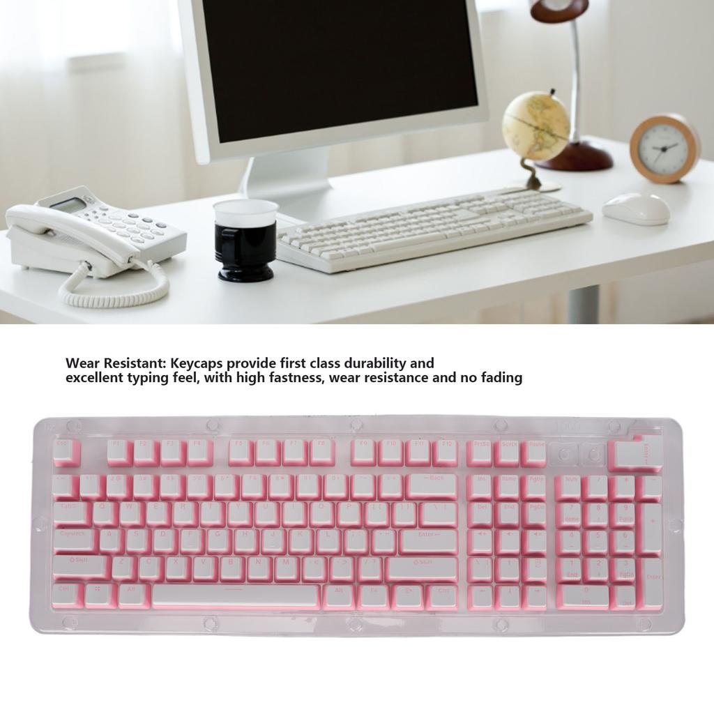 Keyboard Keycaps 110 Keys FOS Step Wear Resistant OEM Height Ergonomic Design Computer Accessories