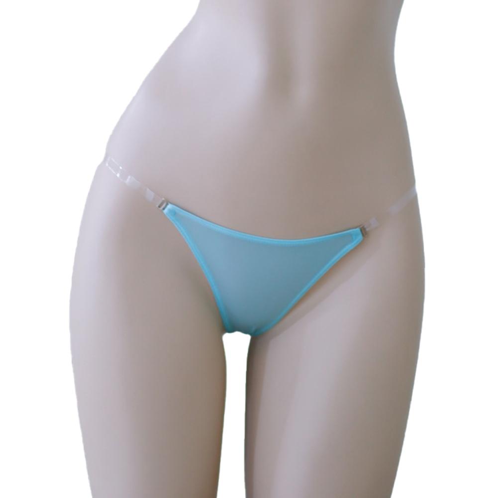 Adjustable Waisted Thongs Ice Silk Lingerie Low-Rise