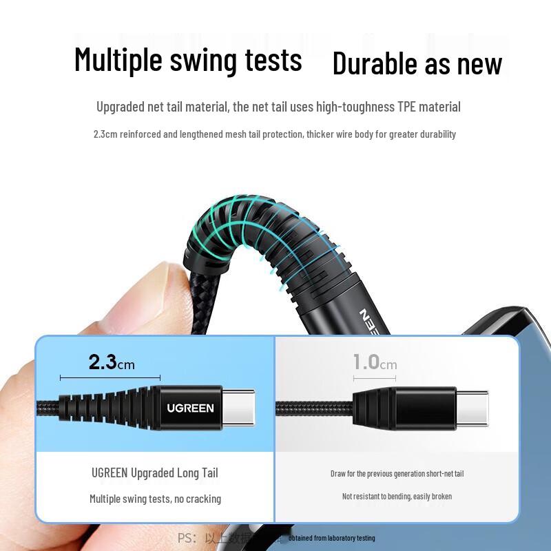 Ugreen US301 USB-C 6A Fast Charging Data Cable