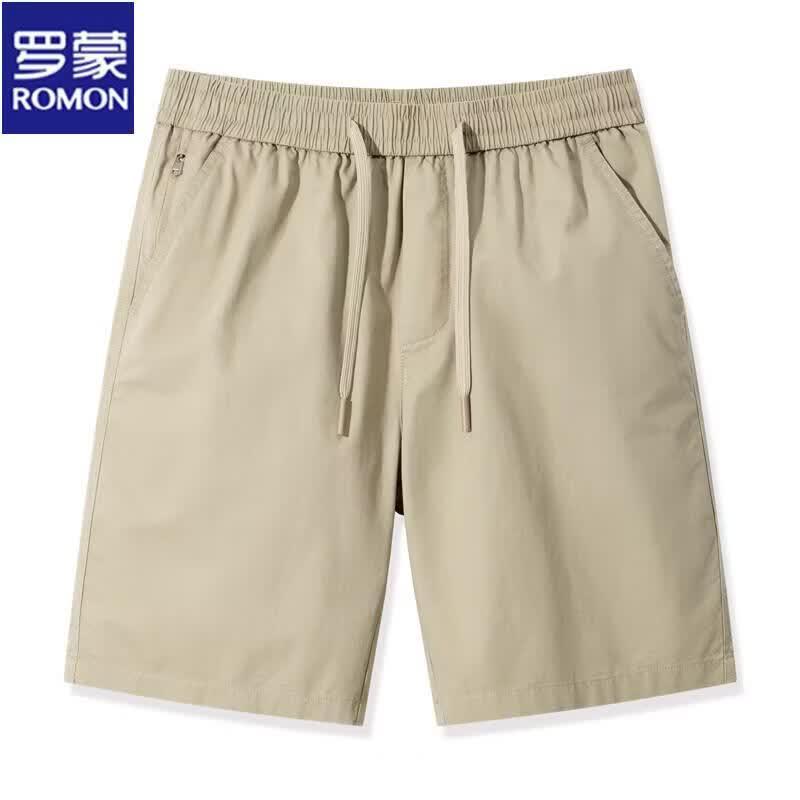 ROMON Men s Casual Pure Cotton Bermuda Shorts 4XL