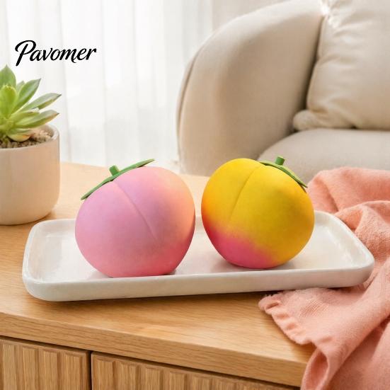 Fruit Sensory Desk Toy Giant Peach Stress Relief Toy, Realistic Large Squeeze Fidget Simulated for Adults & Kids Portable Reliever