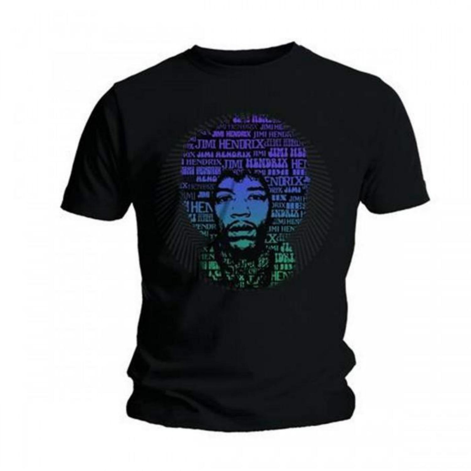 Jimi Hendrix Unisex Adult Afro Speech Cotton T-Shirt S
