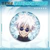 Anime Jujutsu Kaisen Double Flash Plain Laser Badge Buttons Gojo Satoru Yuji Itadori Suguru Geto Merchandise Collectibles