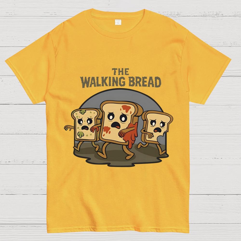 The Walking Bread Unisex 100% Cotton Summer Casual Cool Loose T-Shirt