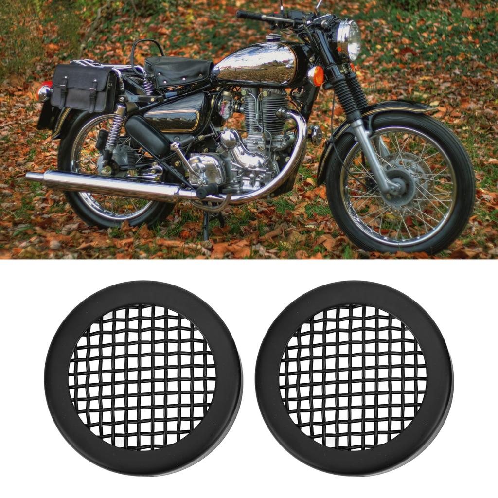 2 Stück Motorrad Blinkerlichtabdeckung Eisenschutz Protektor Ersatz für Enfield 500