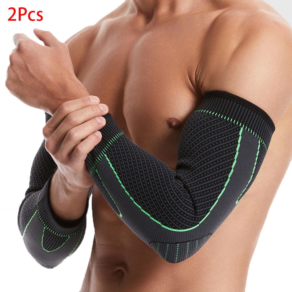 2Pcs Compression Sleeve for Tendonitis -Sports Arm Protection - Elbow Support for Men/Women for Tennis Elbow, Bodybuilding