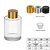 Cylindrical Glass Aromatherapy Bottle: Flameless Rattan Diffuser and Fragrance Ornament.