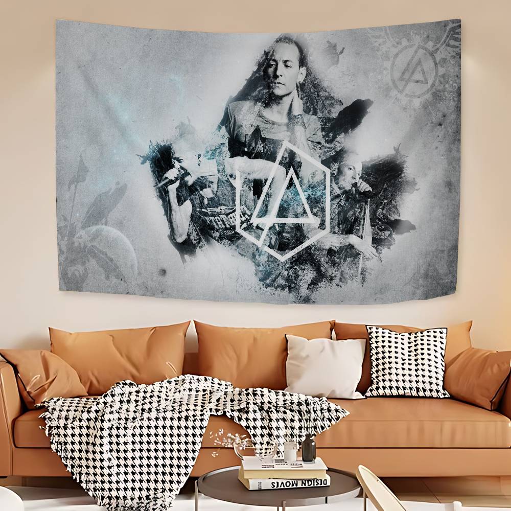 Hot Band LLinkin PPark Colorful Tapestry Wall Hanging Hanging Tarot Hippie Wall Rugs Dorm Wall Art Decor
