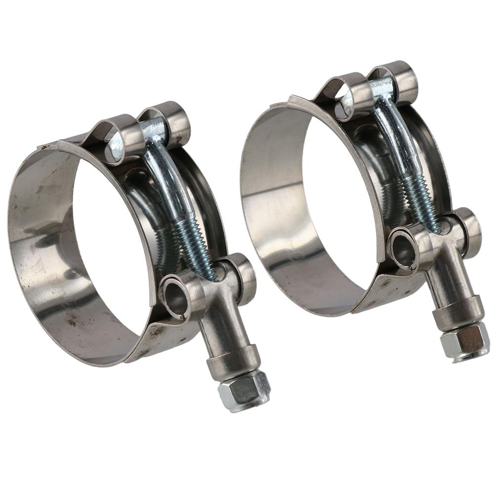 

2 шт. 1,5-дюймовых хомута для шланга с Т-образным болтом из нержавеющей стали, диапазон зажима 43-49 мм для внутреннего диаметра шланга 1,5 дюйма