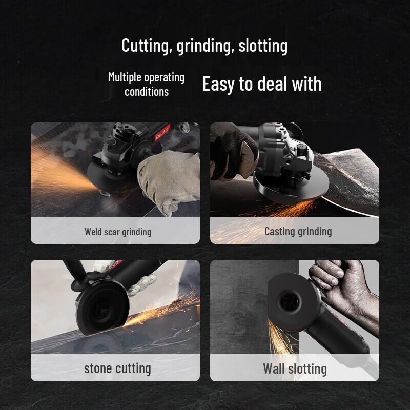 Deli 1800W 150mm Corded Angle Grinder CN Plug (adapter Included)