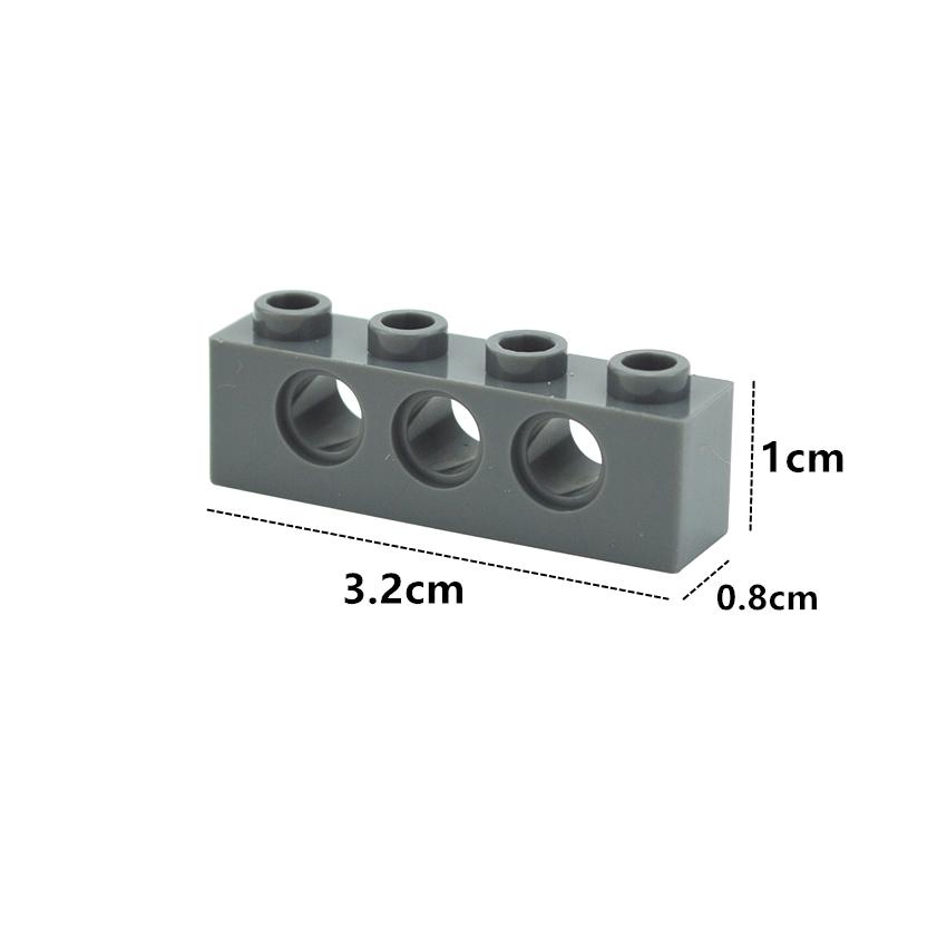 Compatible Assembles Particles 3701 1x4 With 3 Holes For Building Blocks Parts DIY Educational Crea