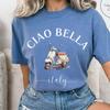 Italy Shirt, Ciao Bella Italia, Italian Scooter Tee, Comfort Colors T-shirt