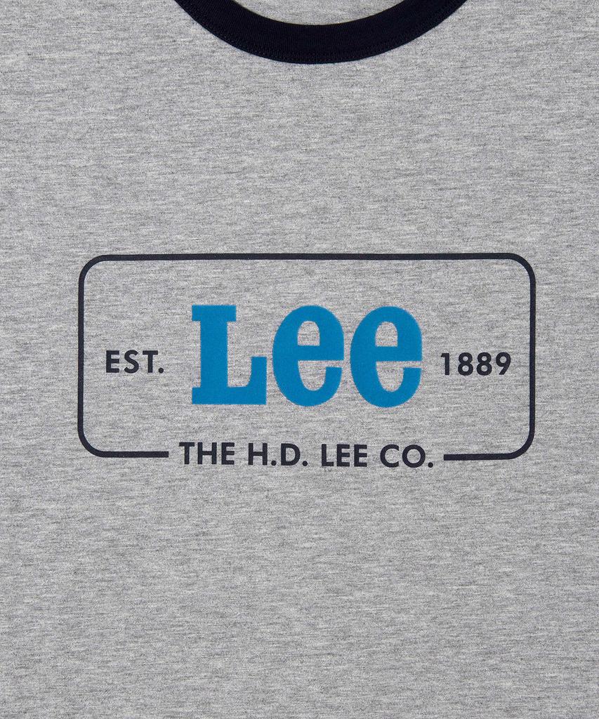 LEE Vintage Logo Ringer Short Sleeve T-Shirt Gray