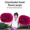 Cheerleading Pom Poms Glänsande Kontrastfärg Dekorativa med Långt Handtag Fyllig Form Skapa Atmosfär Glittrande Bekvämt Grepp Cheerleading