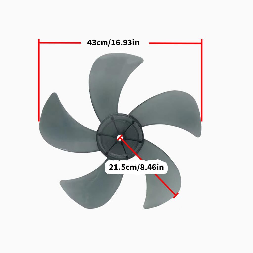 18Inch 5 Leaves Standing Pedestal Fan Blade Replacement Household Standing Pedestal Fan Blade Easy To Installation