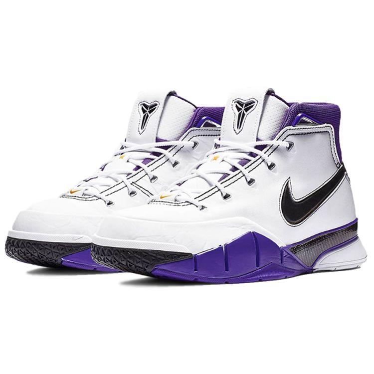 Nike Zoom Kobe 1 Protro 81 Punkte 2019 Herren Sneaker Weiß Schwarz Court-Lila AQ2728-105