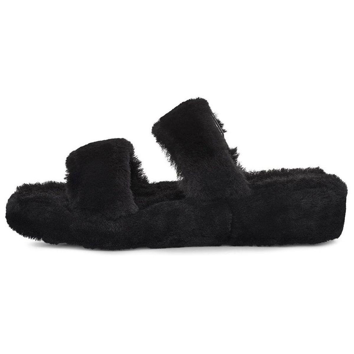 

UGG Fuzz Yeah Удобные универсальные простые тапочки женские тапочки черные 1104662-BLK