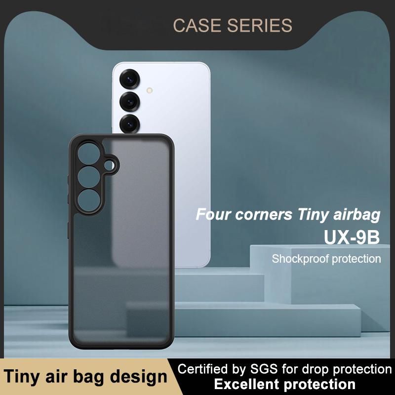 IMAK UX-9B Series For Samsung Galaxy S25 Case Tiny Airbag PC TPU Matte Phone Cover
