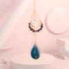 Decorazione da Appendere in Cristallo con Materiale in Agata Tessuta a Mano per la Casa e come Regalo