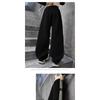 Girls Big Kids Striped Casual High Waist Wide Leg Long Sports Sweatpants
