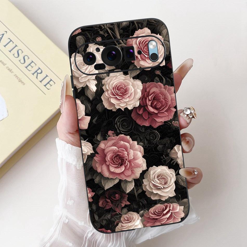 For Google Pixel 9 Pro 9A Pixel9 New Fashion Dusk Beach Painting Phone Case For Google Pixel9A 9 9Pro Black Silicone Soft Case