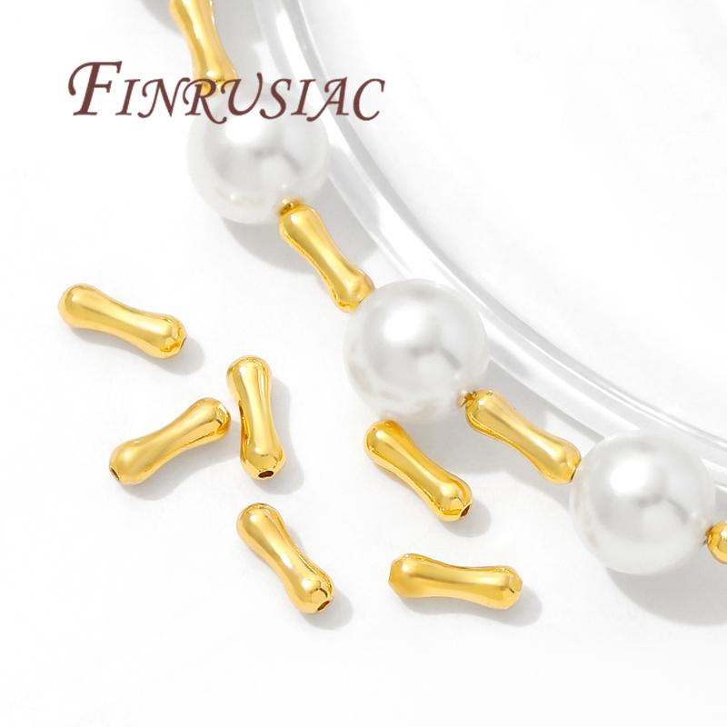 7.3mm*2.4mm Beads 18K Gold Plated Spacer Beads Necklace/Bracelets Accessories,Separators For Beads,DIY Jewelry Making Supplies,