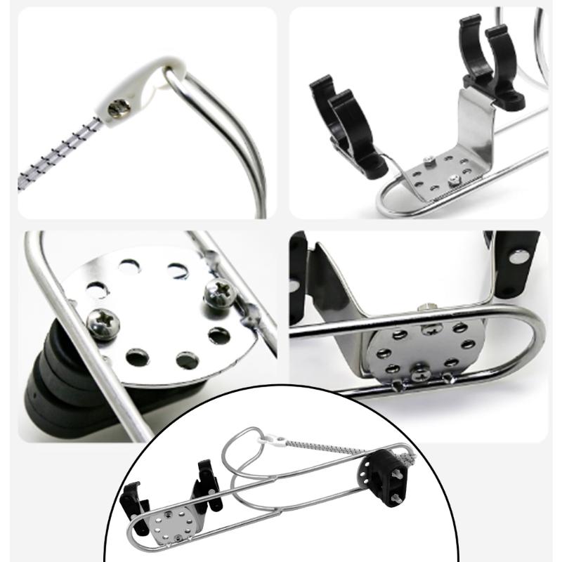Marine Stainless Steel Life Buoy Bracket Life Buoy Holder Buoy Bracket Rings Rope Bracket Steel Life Buoy Rack