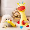 Pet Voice Toys Cartoon Plush Dog Teeth Grinding Toys Teeth Cleaning Wear resistant Cat and Dog Training Fun Pet Supplies