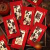 6PCS Red Pocket Luck Money Envelopes Traditional Lucky Money Pocket  Spring Festival