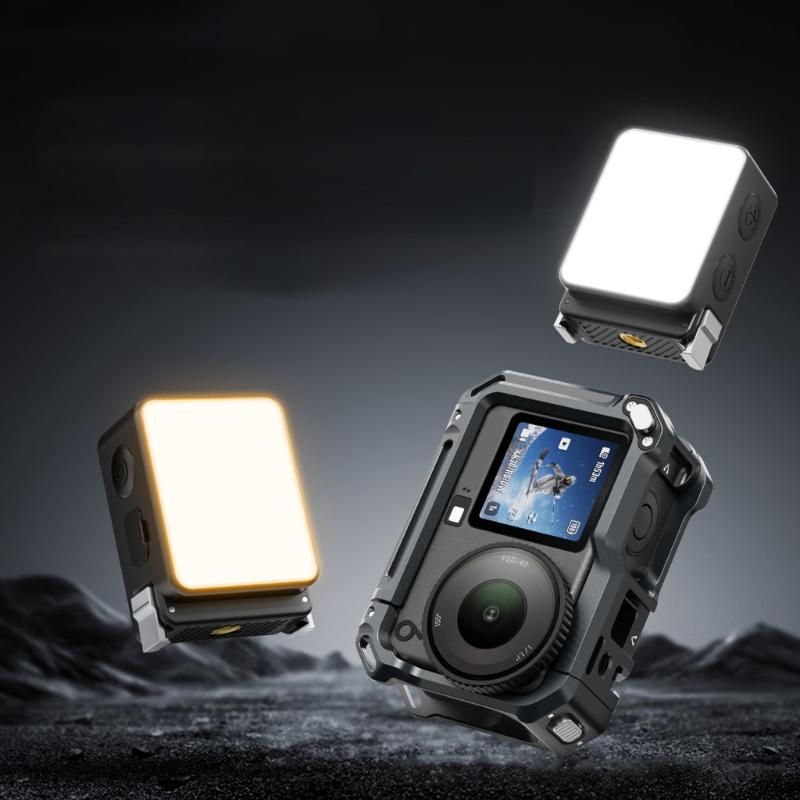 Action6 Magnetic Fill Light With Type C Port 1/4 Hole For Action 6 Camera Outdoor Photography Low Light Shoot Light