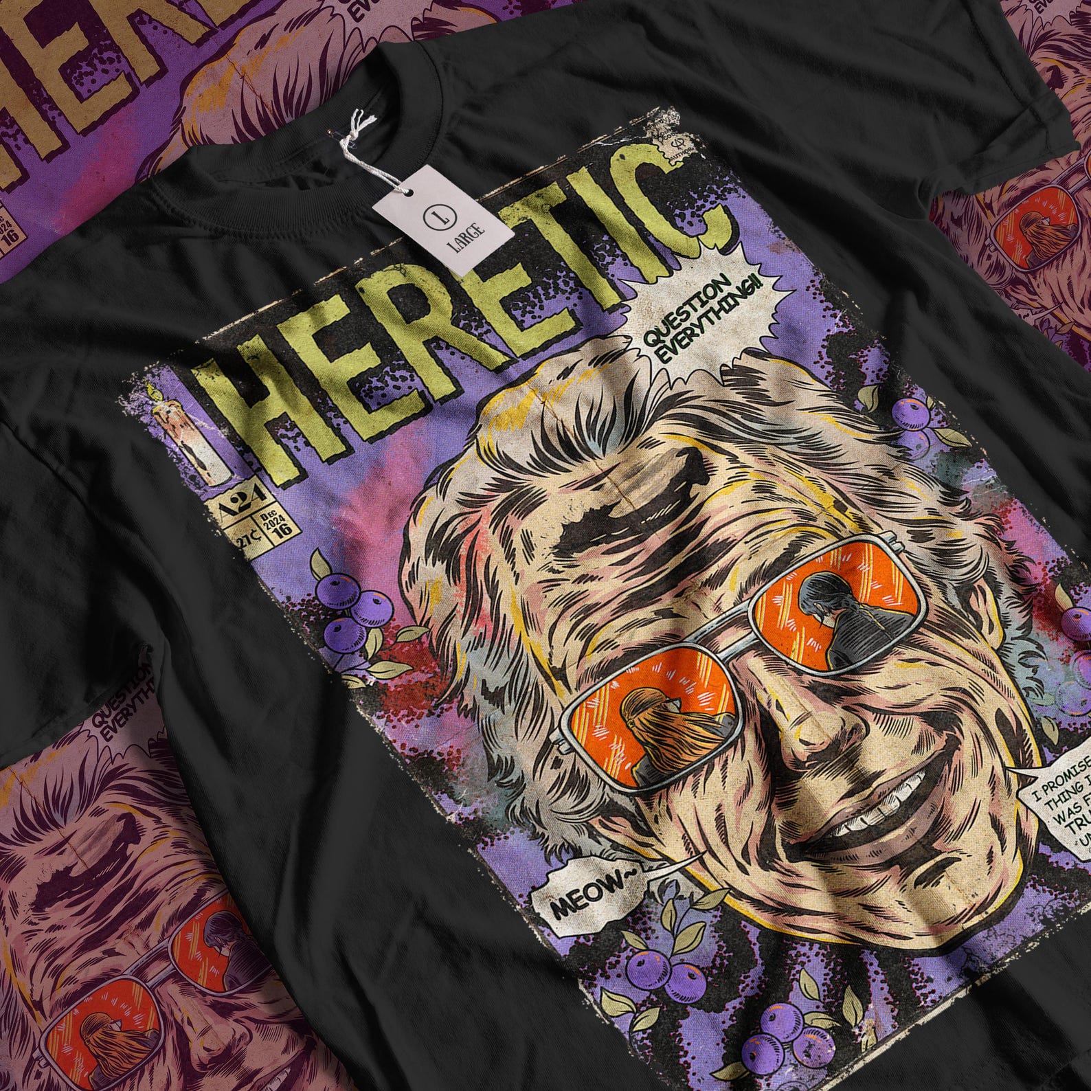 Heretic Movie T-Shirt: Vintage Graphic Tee S
